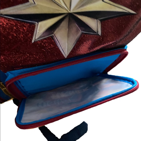 Marvel Avengers Captain Marvel Backpack NEW - Picture 7 of 10